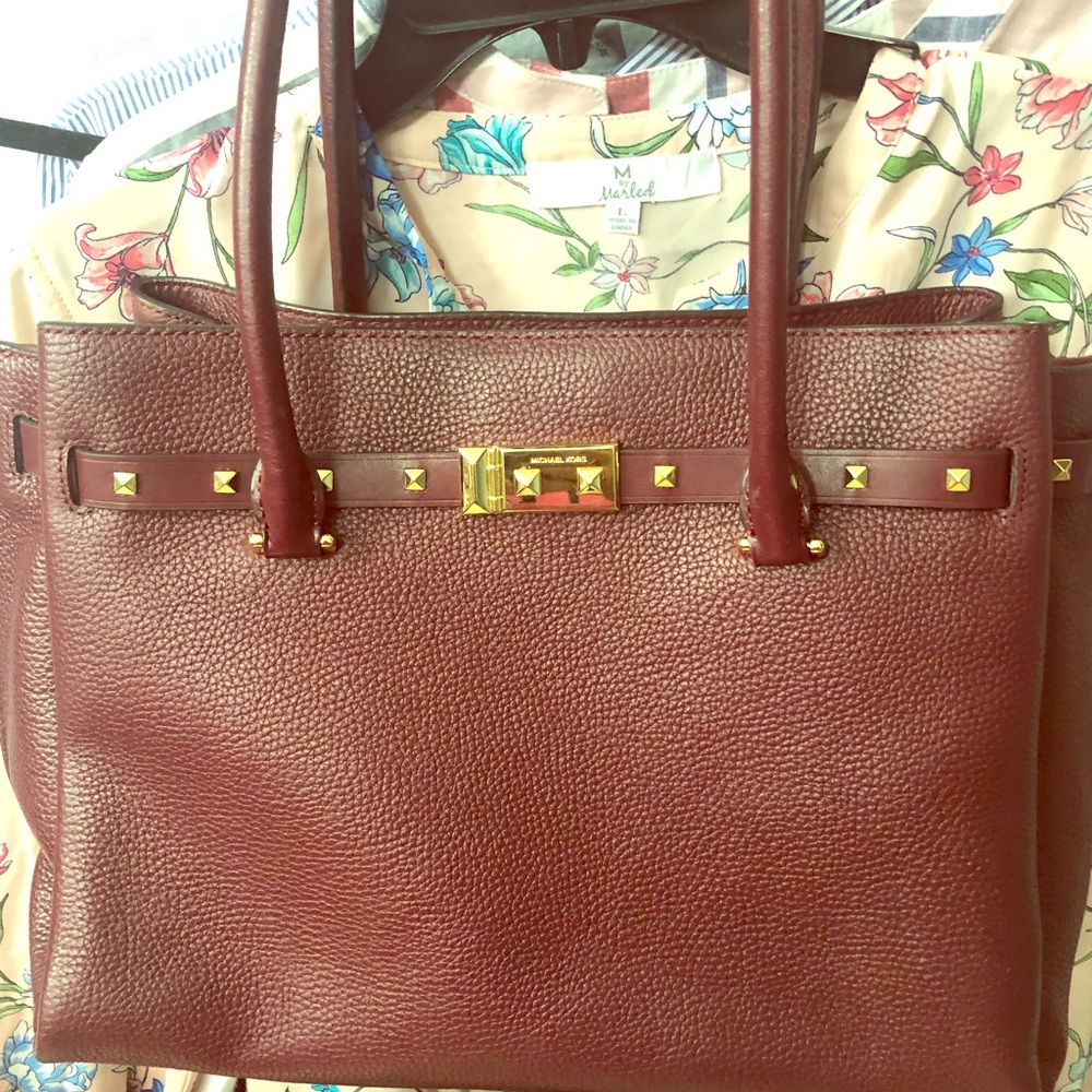 Micheal Kors maroon large bag